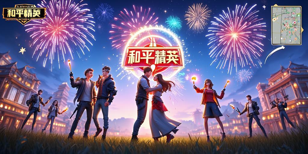 和平精英烟花表演打卡指南，浪漫与热血并存！和平精英烟花表演打卡全攻略，浪漫与的完美邂逅  第1张